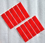 Number Plate Sticky Pads, Clear Strips
