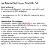 XTRA-THICK™ Number Plate Sticky Pads 3mm, 10 Pack